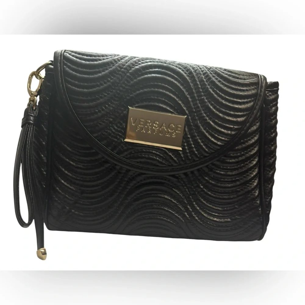 Versace Parfum Black clutch Bag
